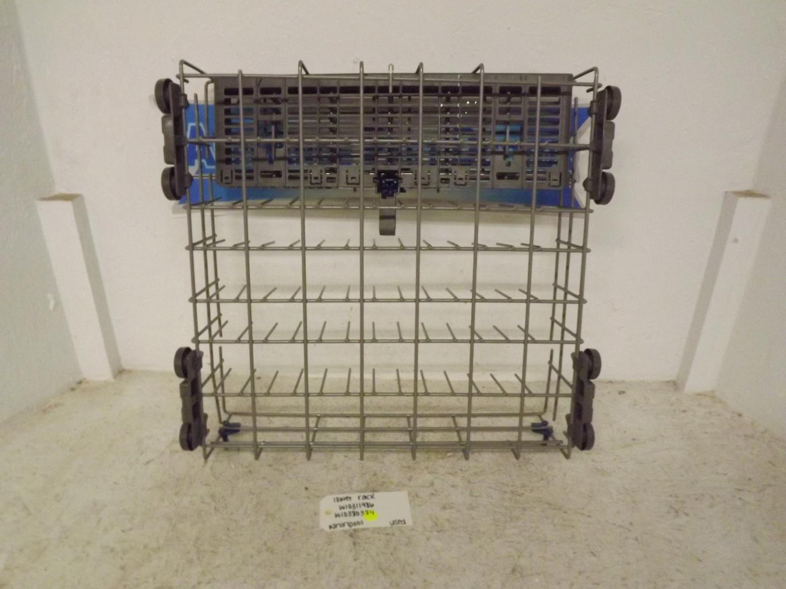 Whirlpool Dishwasher W10311986 W10380384 Lower Rack Used Whirlpool Dishwasher W10311986 W10380384 Lower Rack Used